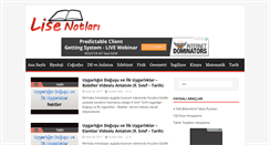 Desktop Screenshot of lisenotlari.com